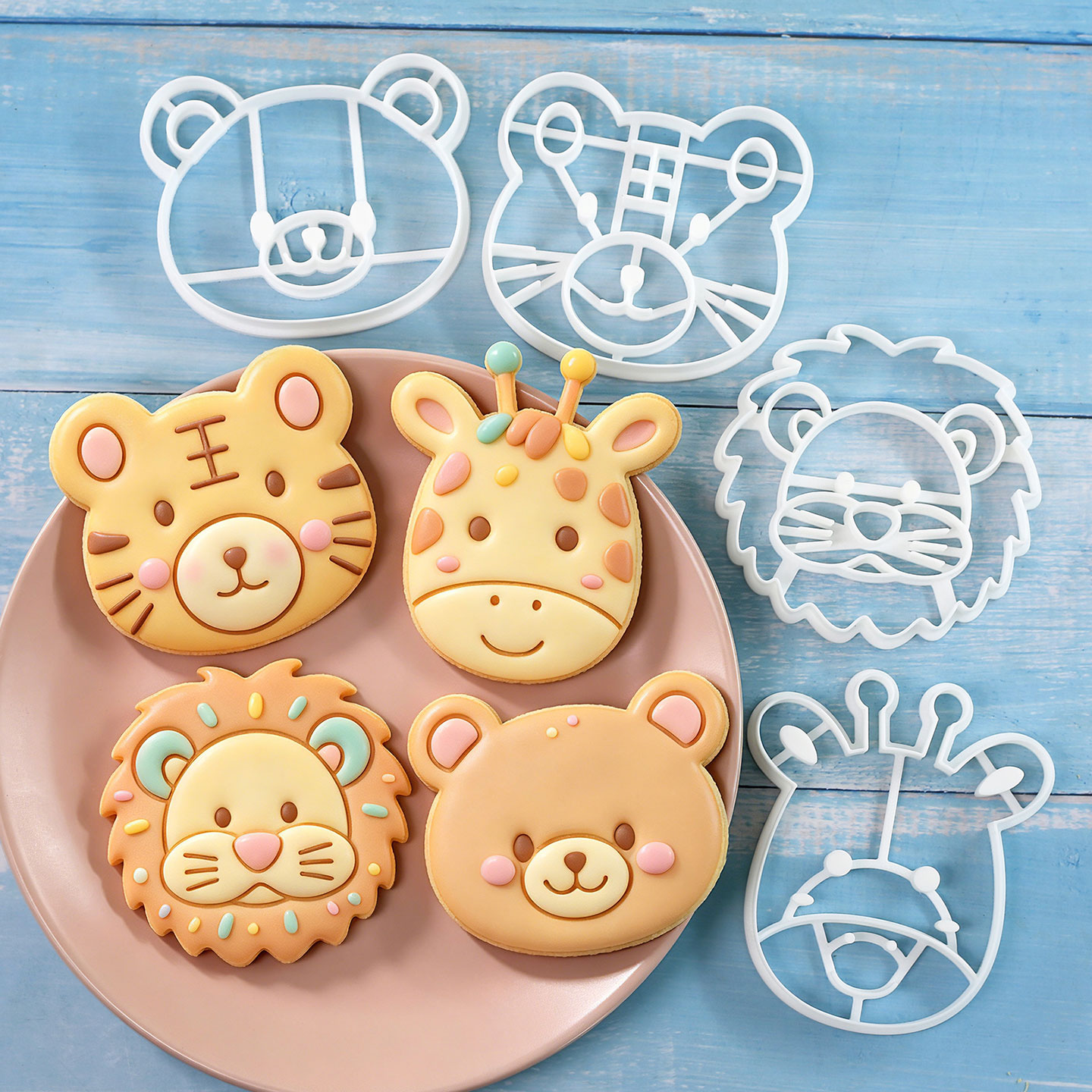 Cookies Pack - ชุดตัวตัดคุกกี้รูปสัตว์ 4 ชิ้น 3 มิติ น่ารัก